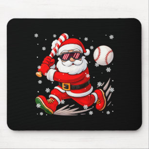 Funny Santa Baseball Christmas Pajamas Xmas Men Bo Mouse Pad