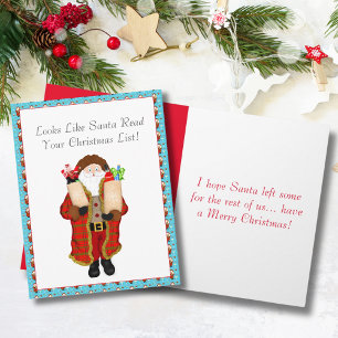 Funny Santa Bringing The Liquor Christmas  Card