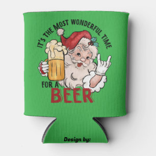Funny Santa Can Cooler for Christmas