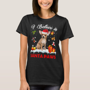 Funny Santa Chihuahua Claus Dog Christmas Decor T-Shirt