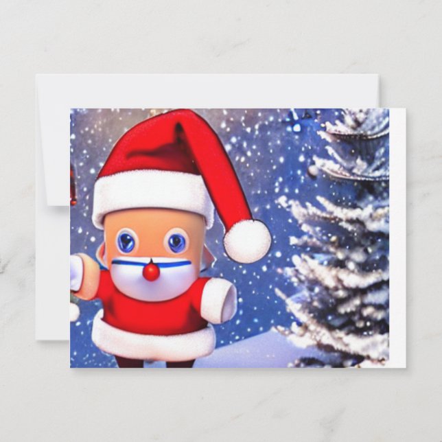 Funny Santa Christmas Card (Back)
