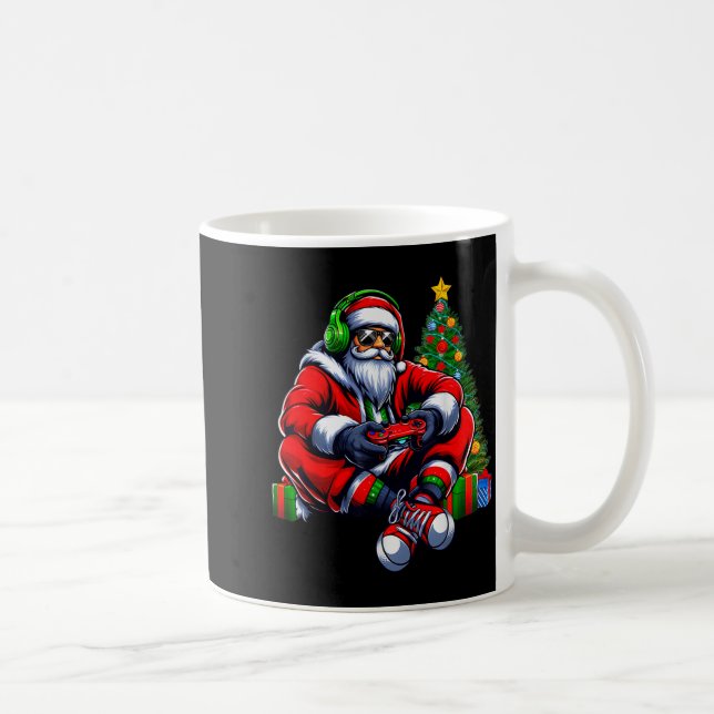 Funny Santa Christmas Gamer Controller Xmas Gaming Coffee Mug (Right)