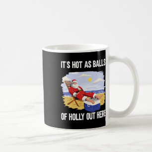 Funny Santa Christmas In Summer Holidays Beach Vac Coffee Mug