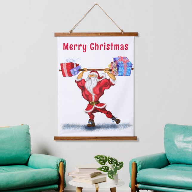 Funny Santa Christmas Tapestry (Living Room)