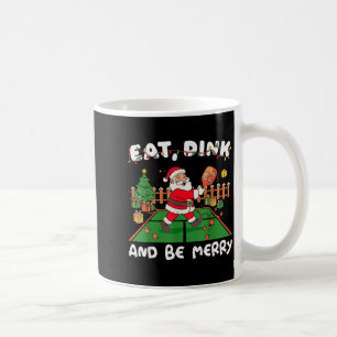 Funny Santa Ckleball Christmas Eat Dink And Be Mer Coffee Mug