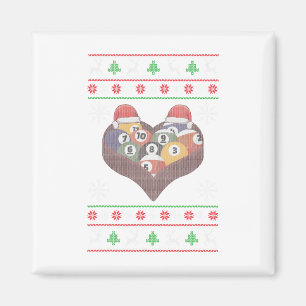 Funny Santa Claus Ball Pool Player Ugly Christmas Magnet
