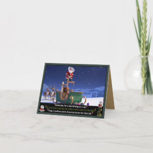 Funny Santa Claus Card