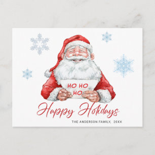 Funny Santa Claus Christmas Greeting Holiday Postcard