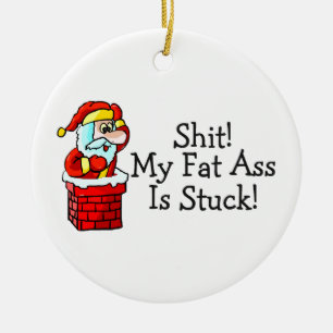 Funny Santa Claus Christmas Ornament