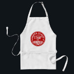 Funny Santa Claus Christmas Stamp of Approval Standard Apron<br><div class="desc">This funny Christmas design is done in red and white and made to look like it's been stamped by Santa. It says,  "Santa Claus' Stamp of Approval" and show silhouettes of mistletoe,  a reindeer and snowflakes. This is a cute,  humourous design for the holiday season.</div>