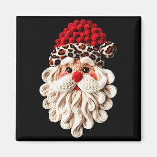 Funny Santa Claus Crochet Pajamas Holiday Xmas Chr Magnet