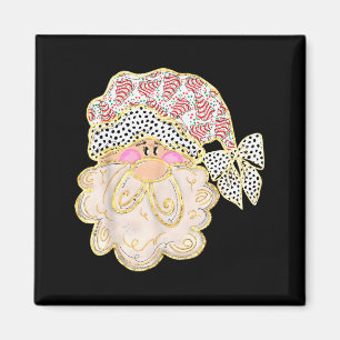 Funny Santa Claus Crochet Xmas Pajamas Holiday Chr Magnet