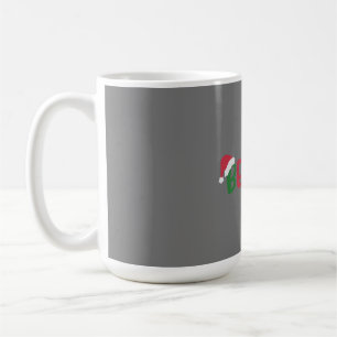 Funny Santa Claus Hat Believe Snowflakes Christmas Coffee Mug