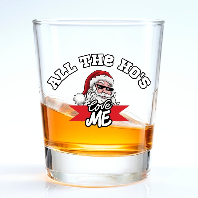 Funny Santa Claus Ho Ho Ho Dirty Joke Christmas Shot Glass (Funny Santa Claus Ho Ho Ho Dirty Joke Christmas Shot Glass)