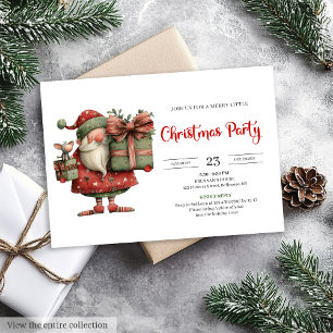 Funny Santa Claus Modern Chic Office Style Invites