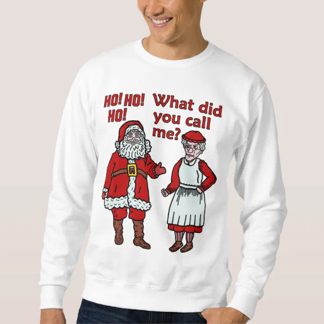 Funny Santa Claus Mrs Christmas Ugly Sweater Zazzle