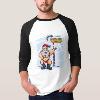 Funny Santa Claus Northpole Dancing Christmas  T-Shirt