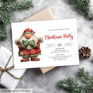 Funny Santa Claus Playful Editable Digital Party  Invitation
