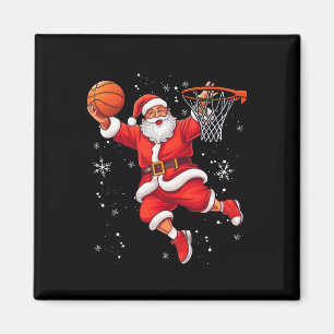 Funny Santa Claus Playing Sketll Merry Christmas B Magnet