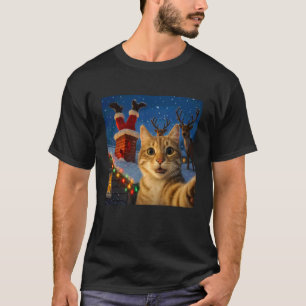 Funny Santa Claus Reindeer Christmas Holiday Meme T-Shirt