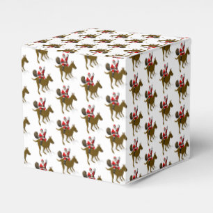Funny Santa Claus Riding A Kangaroo Favour Box