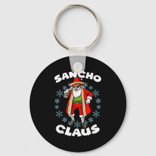 Funny Santa Claus Sancho Mexican Santa Claus Chris Key Ring