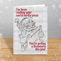 Funny Santa Claus Social Post Dictionary Christmas