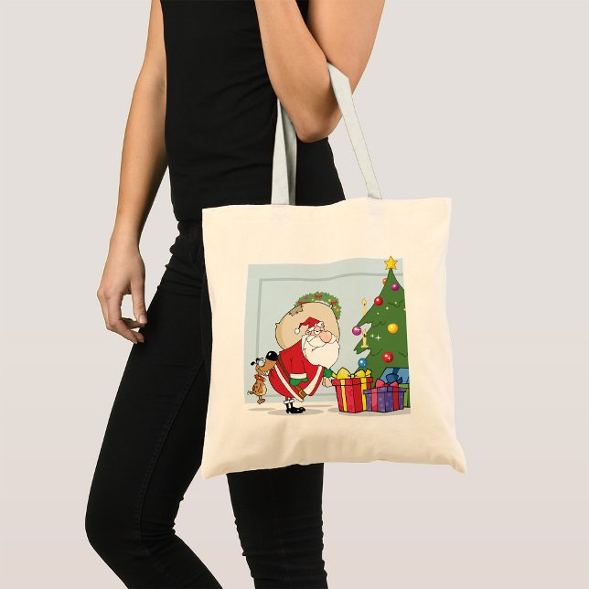 Funny Santa Claus Tote Bag (Creator Uploaded)