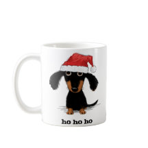Funny Santa Clause Dachshund Christmas Holiday Dog