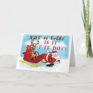 Funny Santa Clause Greeting Card
