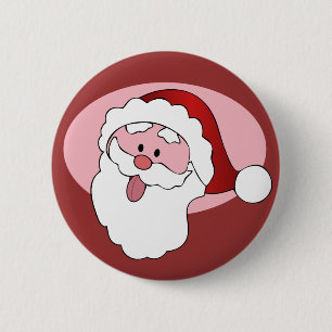 Funny Santa custom button