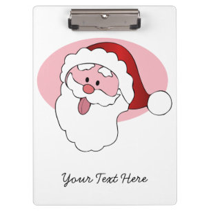 Funny Santa custom clipboard