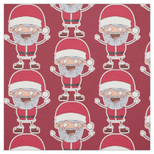 Funny Santa custom colour fabric
