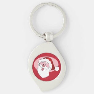 Funny Santa custom key chain