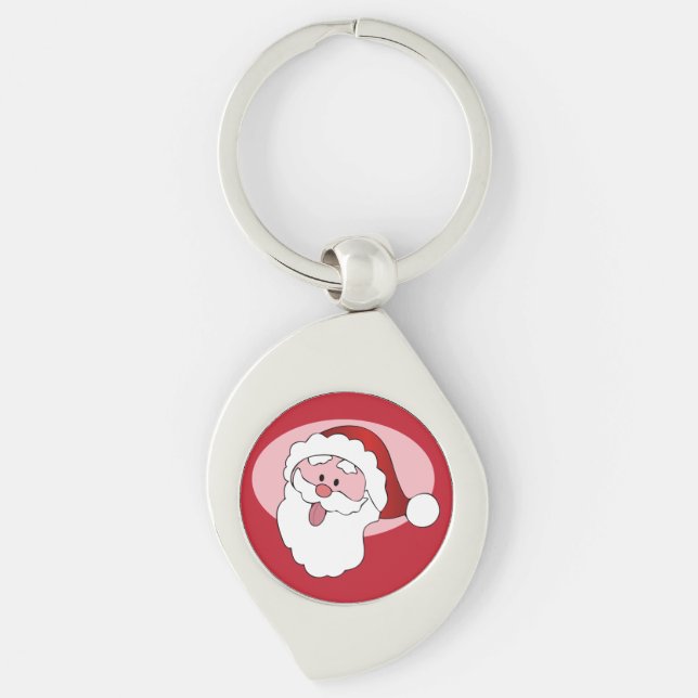 Funny Santa custom key chain (Front)