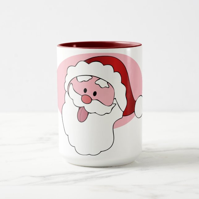 Funny Santa custom mug - choose style, colour (Center)