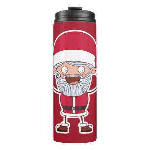 Funny Santa custom name & colour tumbler