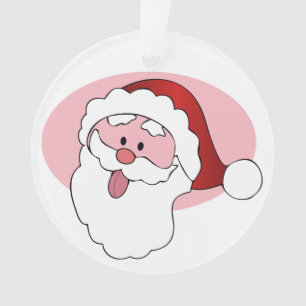 Funny Santa custom ornament
