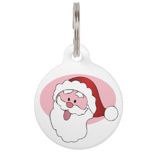 Funny Santa custom pet tags