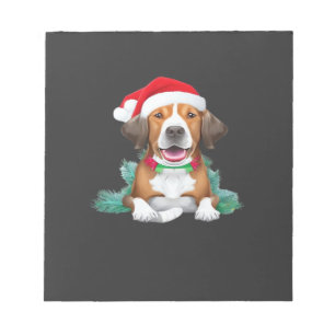 Funny santa dog Oversized T-Shirt Notepad