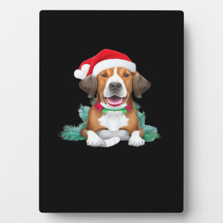 Funny santa dog Oversized T-Shirt Plaque