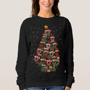Funny Santa Doughnuts Fast Food Xmas Gift Doughnut Sweatshirt