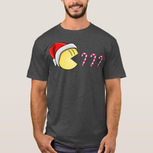 Funny Santa Eating Candy Cane Kids Christmas Santa T-Shirt