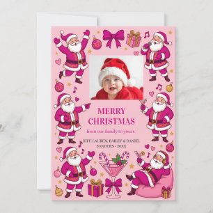 Funny Santa Friendsmas Christmas Party Card