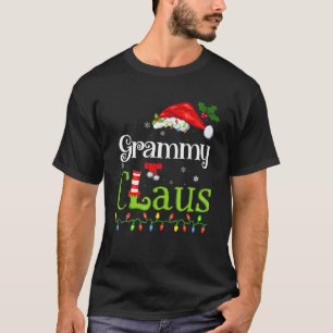 Funny Santa Grammy Claus Christmas Matching Family T-Shirt