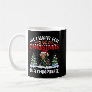 Funny Santa Hat All I Want For Christmas Is A Chim Coffee Mug