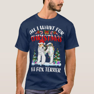 Funny Santa Hat All I Want For Christmas Is A Fo T T-Shirt