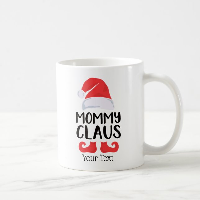 Funny Santa Hat Mummy Claus Christmas Holiday   Coffee Mug (Right)