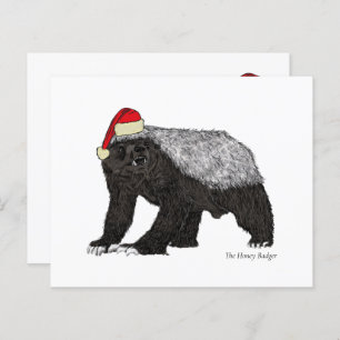 Funny Santa honey badger Christmas irony