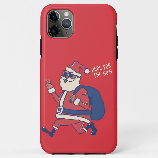 Funny Santa Is Coming For The Ho's Christmas Case-Mate iPhone Case (Back)